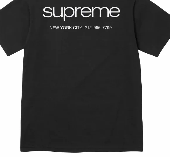 White Black Store sleeved XL Information 23FW L Short and Tee S M NYC 0601